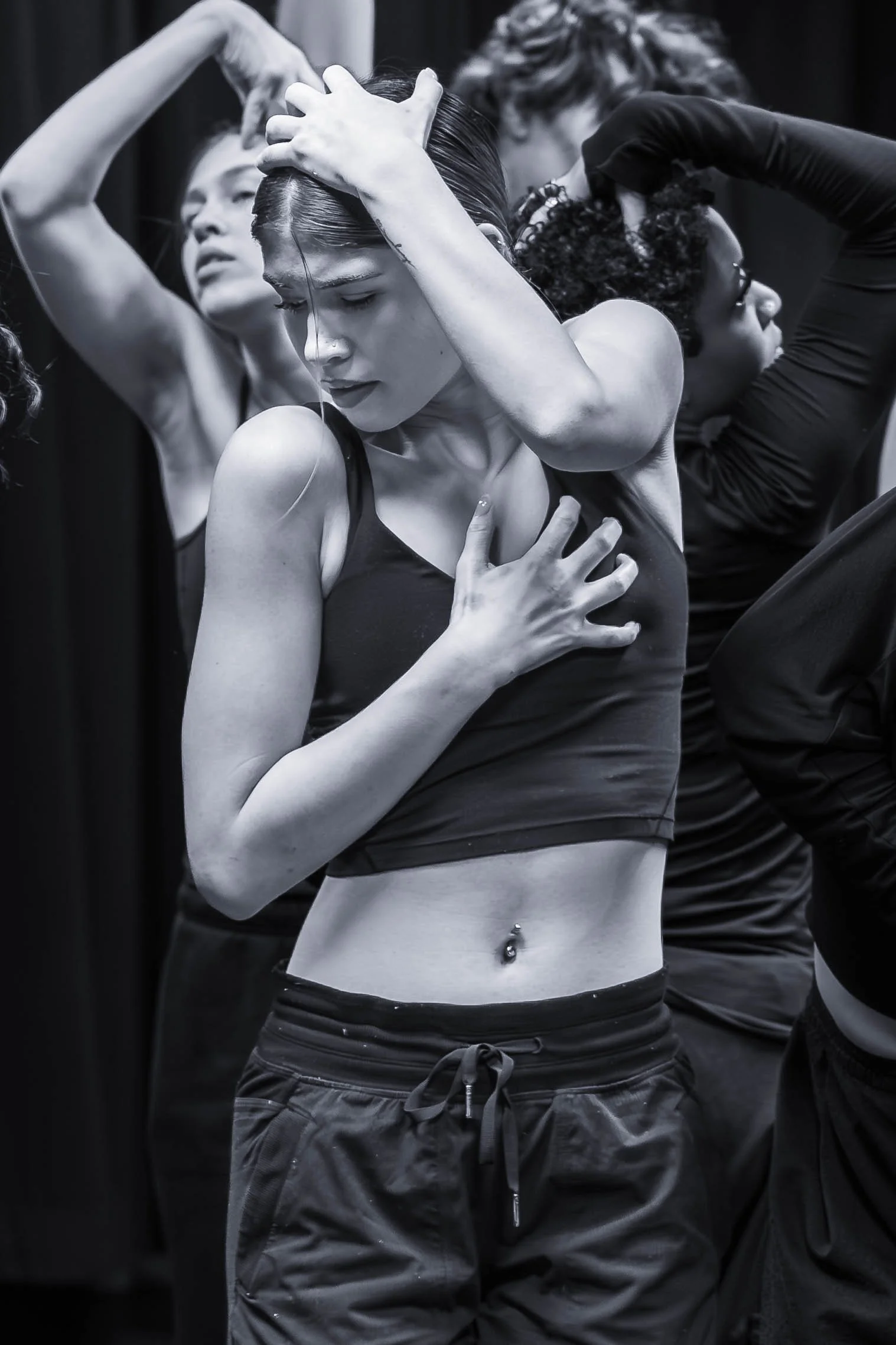 Dance image taken during a dance rehearsal. Captured a beautiful shot of the TMU dance programs rehearsal for their final show.
