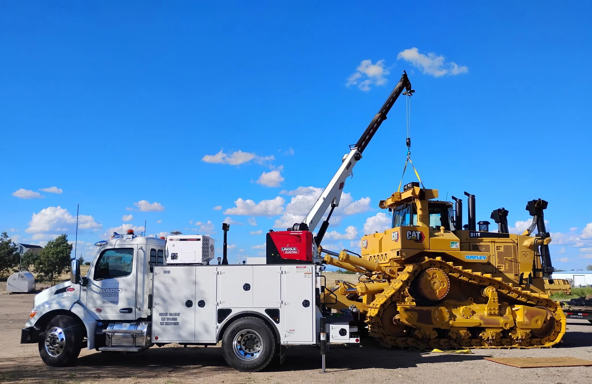 Disassembling a Cat D11T Dozer for transport