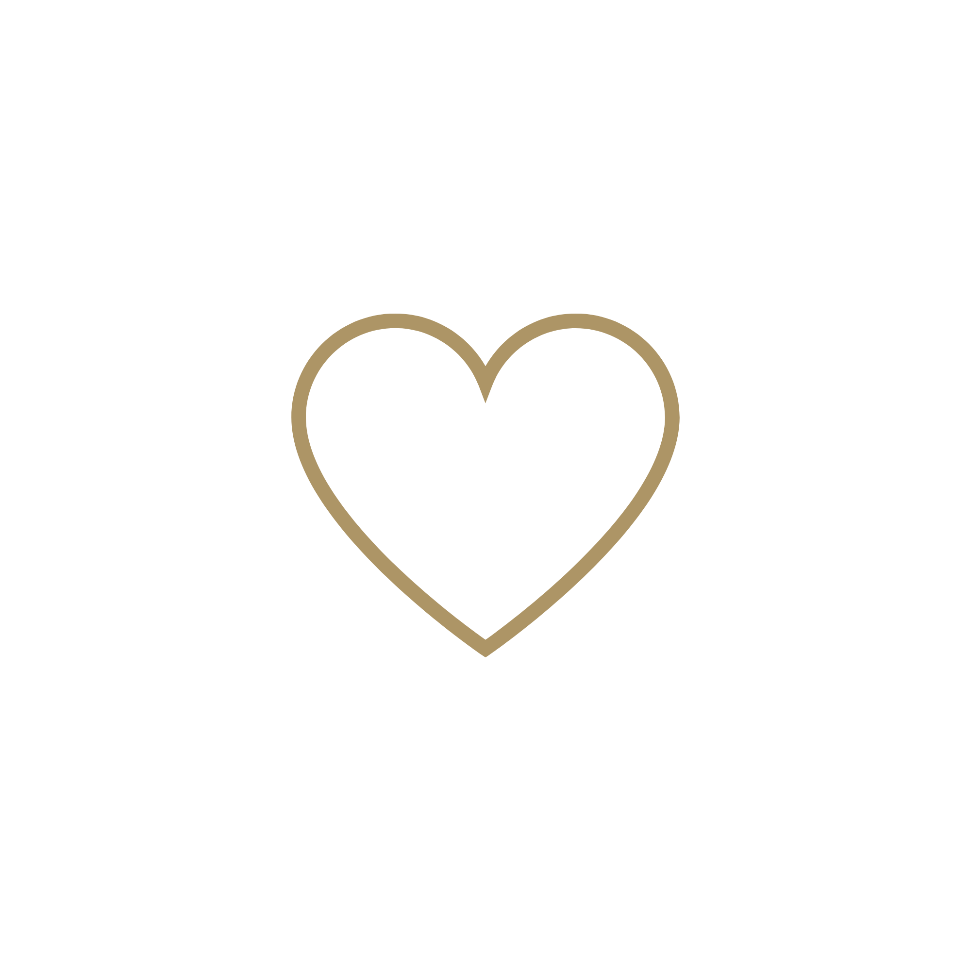 Elegant black and gold minimalistic line art of a heart.