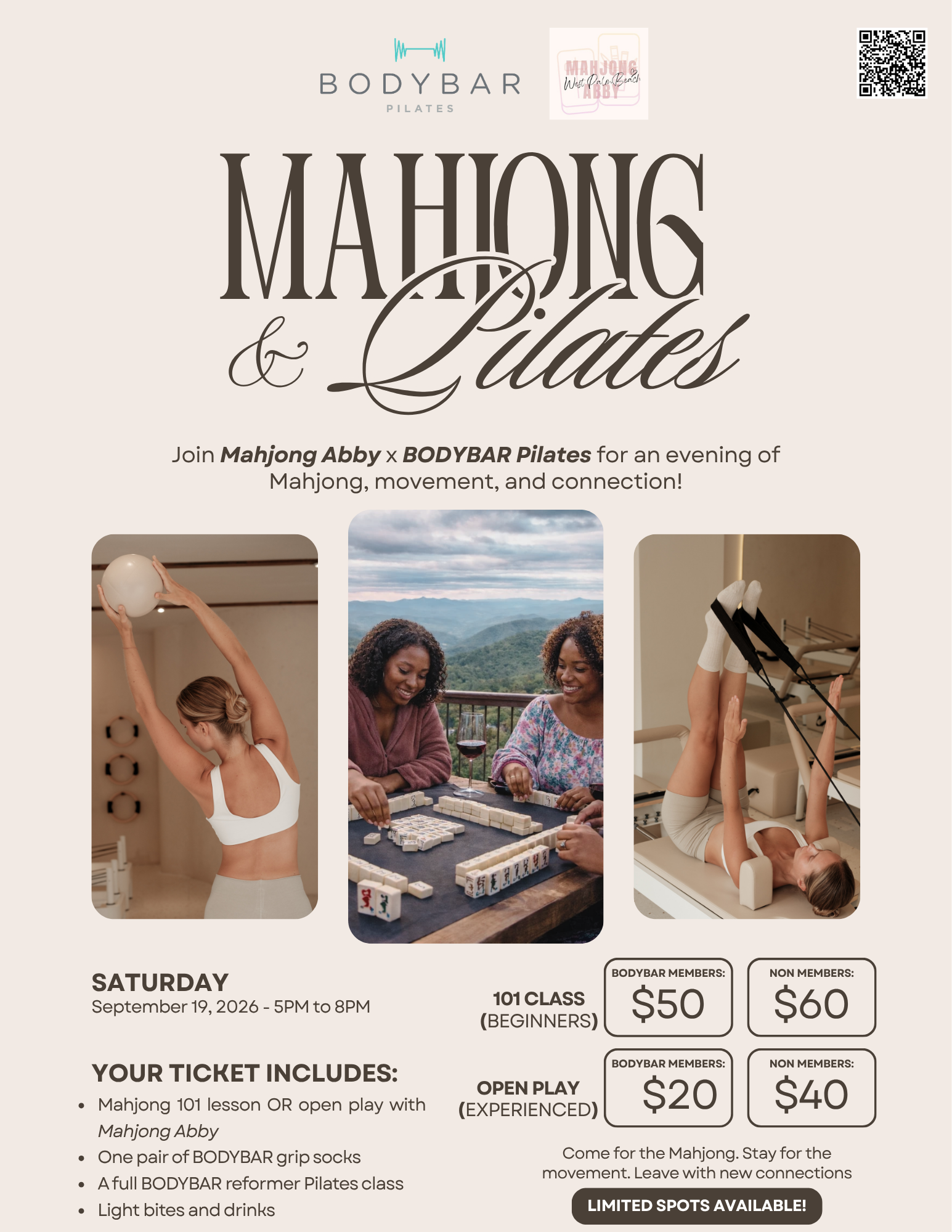 Mahjong + Pilates