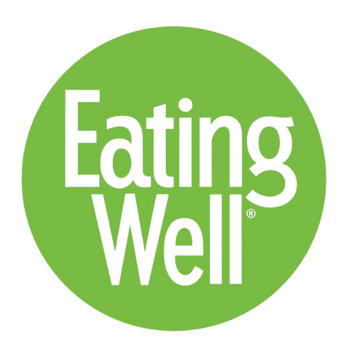 Green circle with black text reading 'Eating Well'.