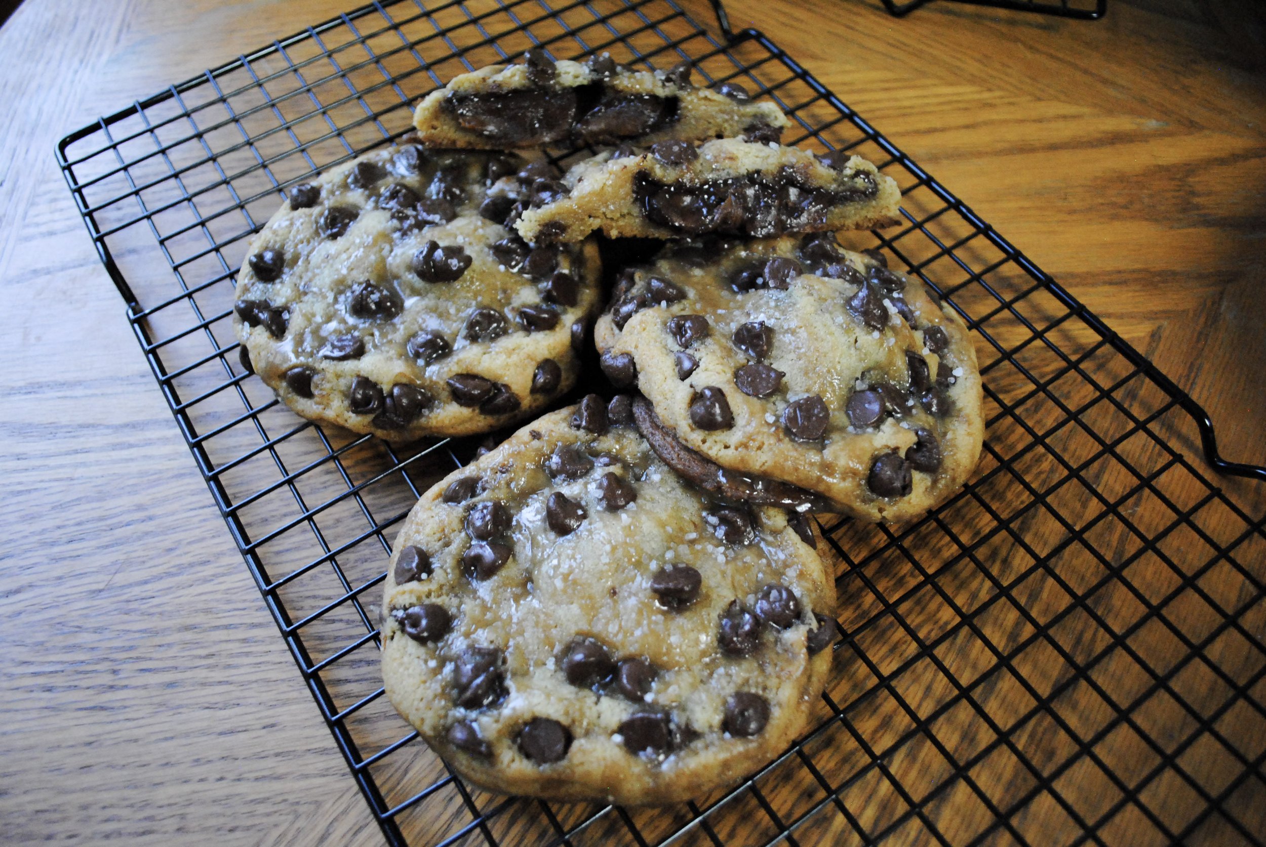 Chocolate salted caramel! A chocolatey, gooey caramel stuffed cookie with a flaky sea salt sprinkle for the perfect bite. 