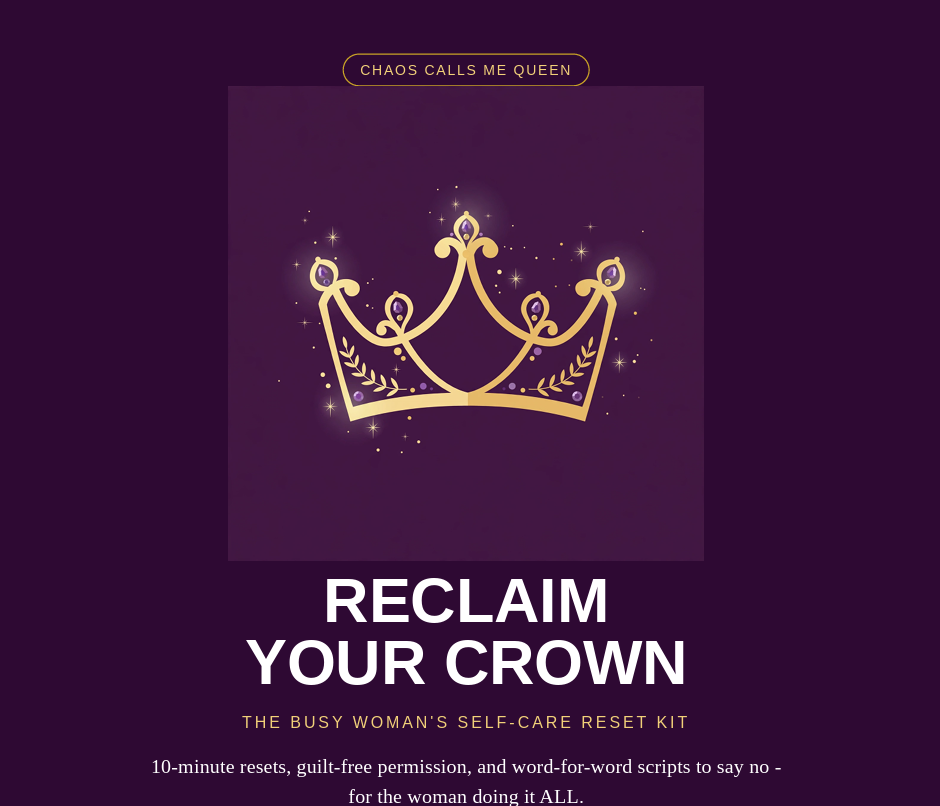 Reclaim Your Crown Reset Guide