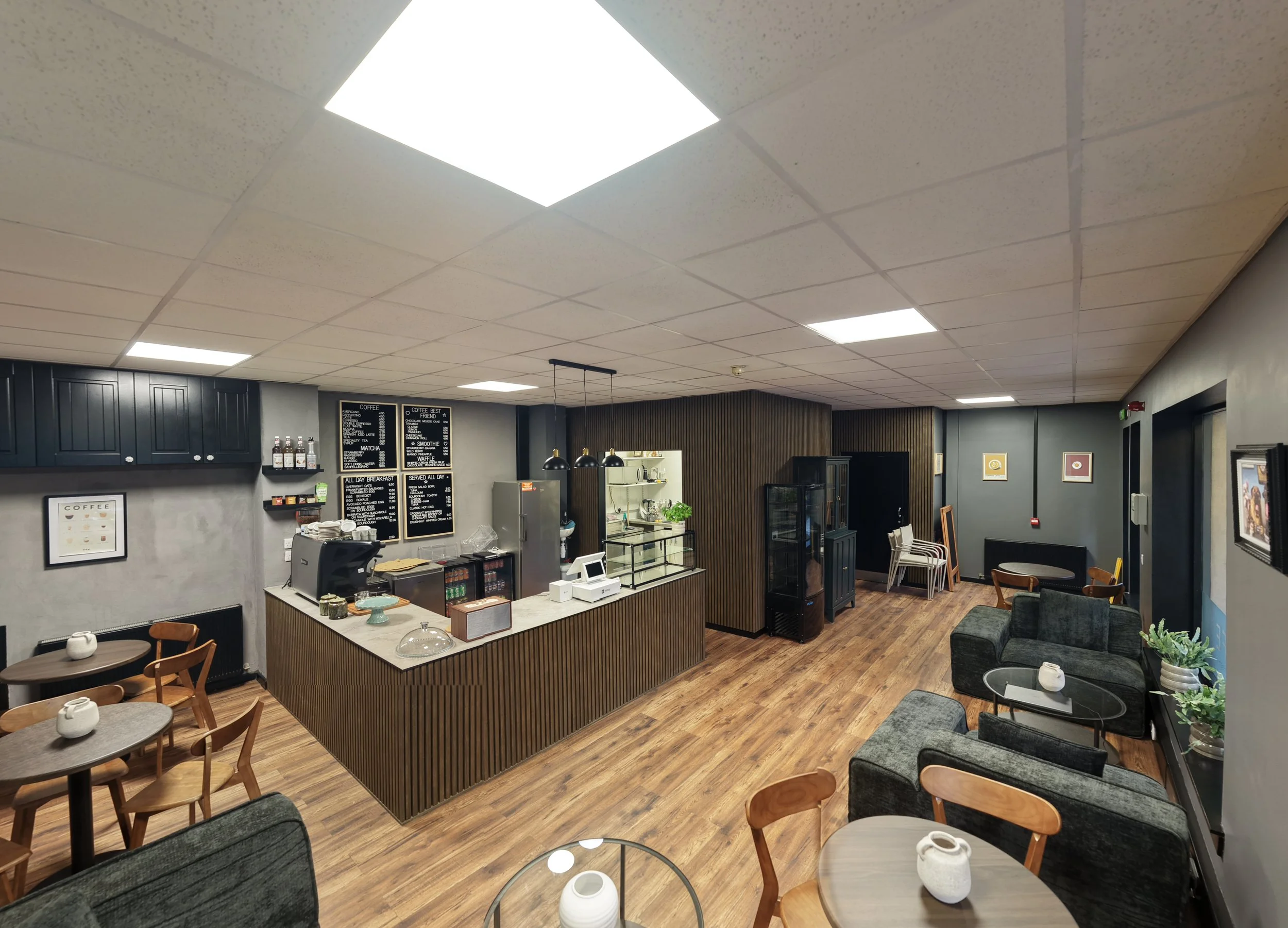 The recently renovated interior of Inverness's latest business, Café by the Street.