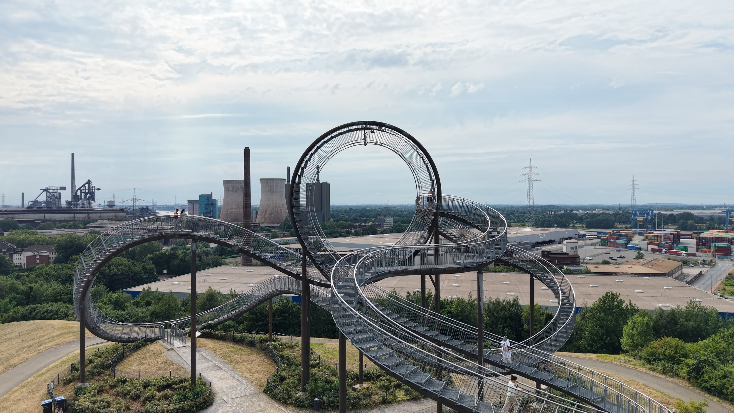 The iconic Tiger and Turtle captured in Duisburg city. 