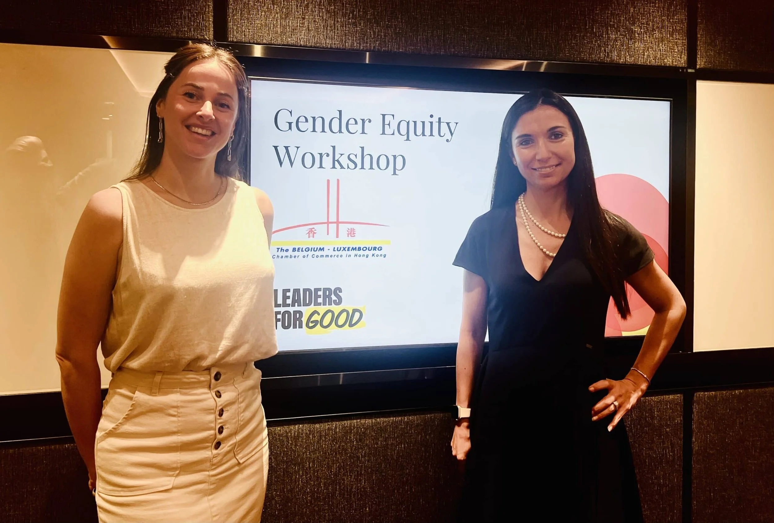 Gender Equity Workshop at the Belgium Chamber of Commerce in Hong Kong