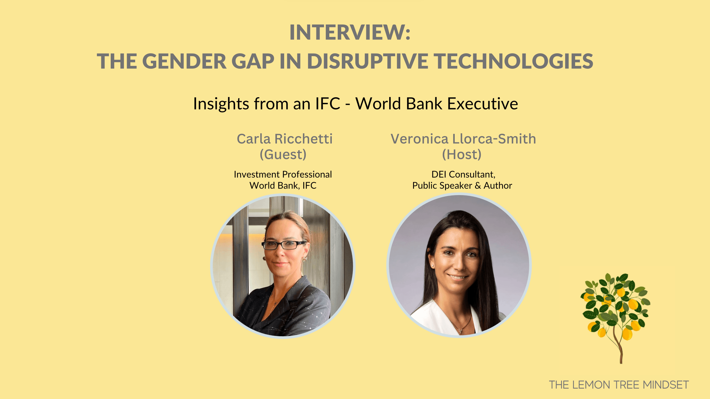 The Gender Gap in Disruptive Technologies [a Chat with a World Bank Executive]