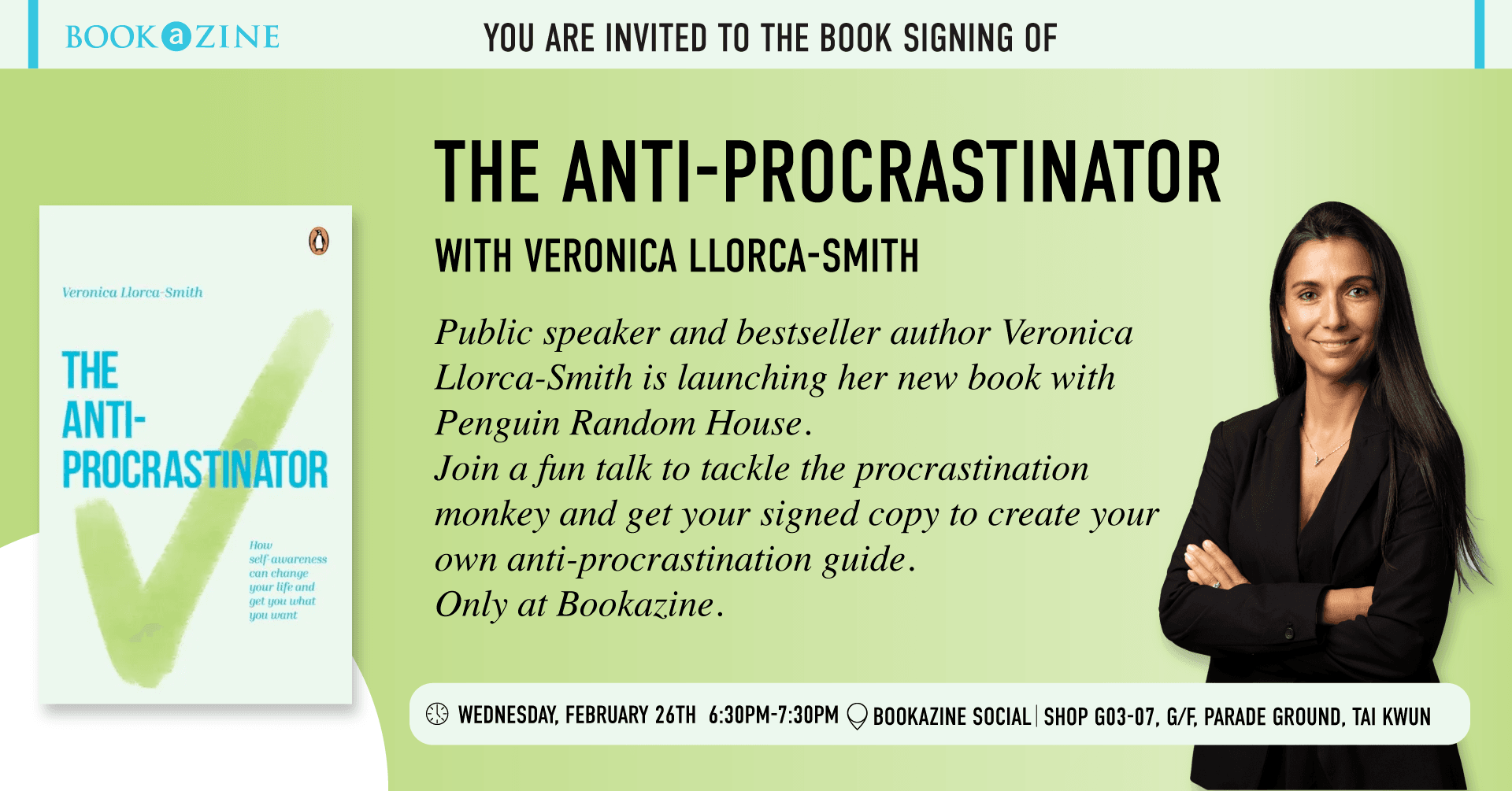 The Anti-Procrastinator: Book Launch in Hong Kong