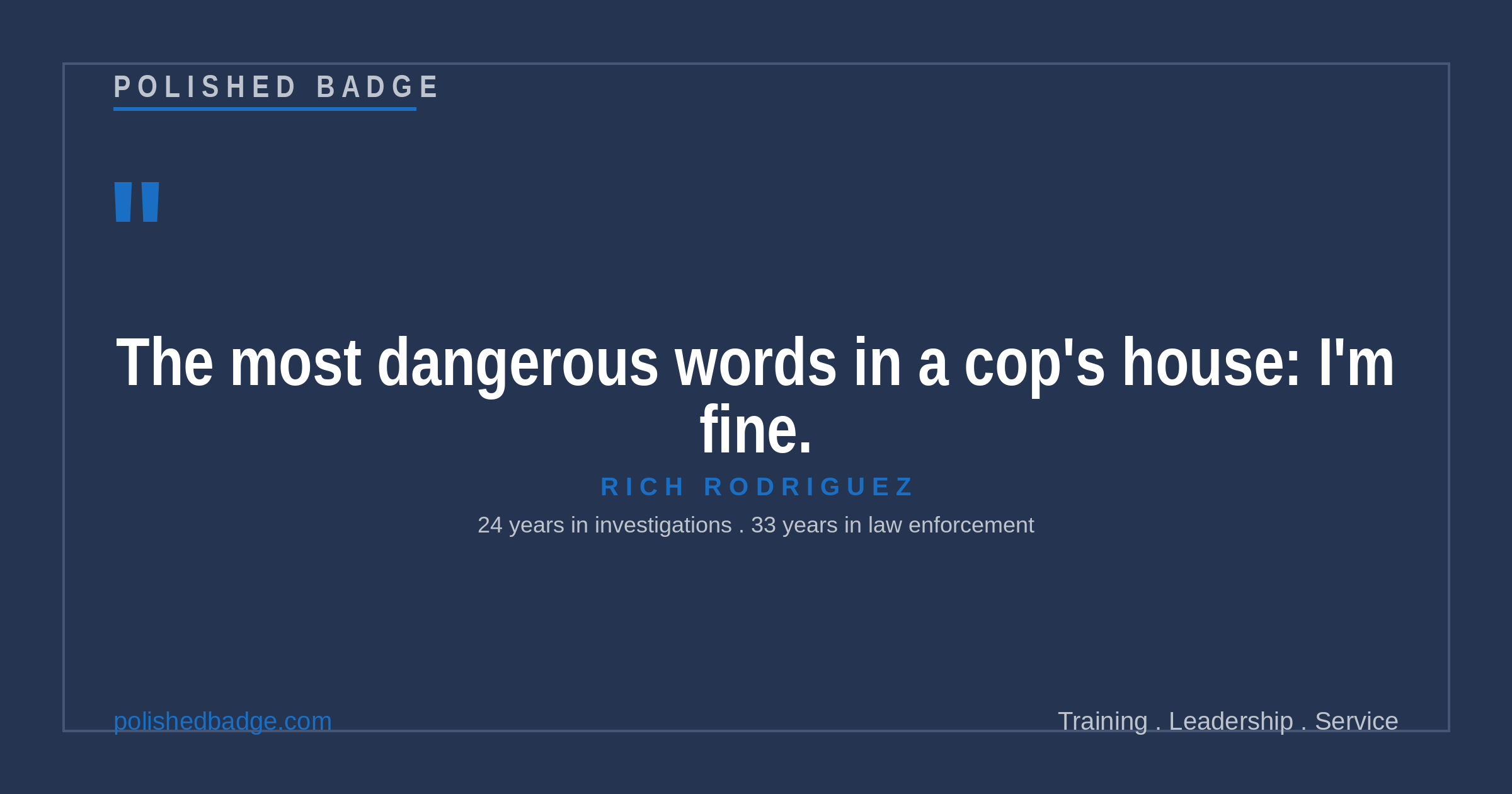 The Hidden Cost of the Badge: Protecting Your Marriage in Law Enforcement