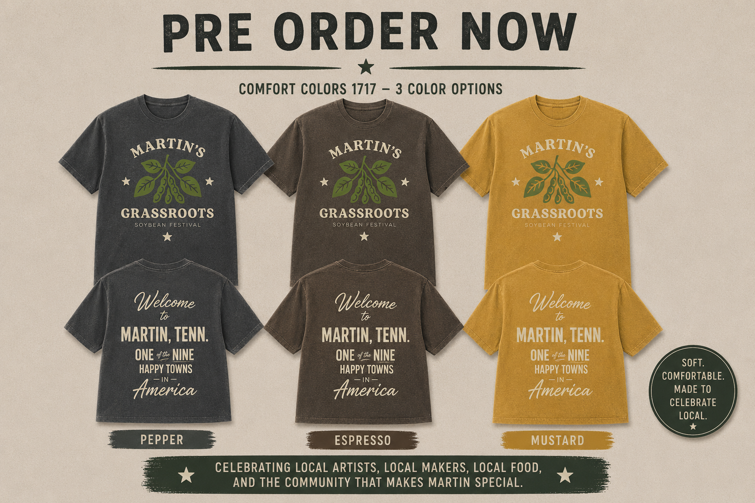Martin's Grassroots Soybean Festival Shirt