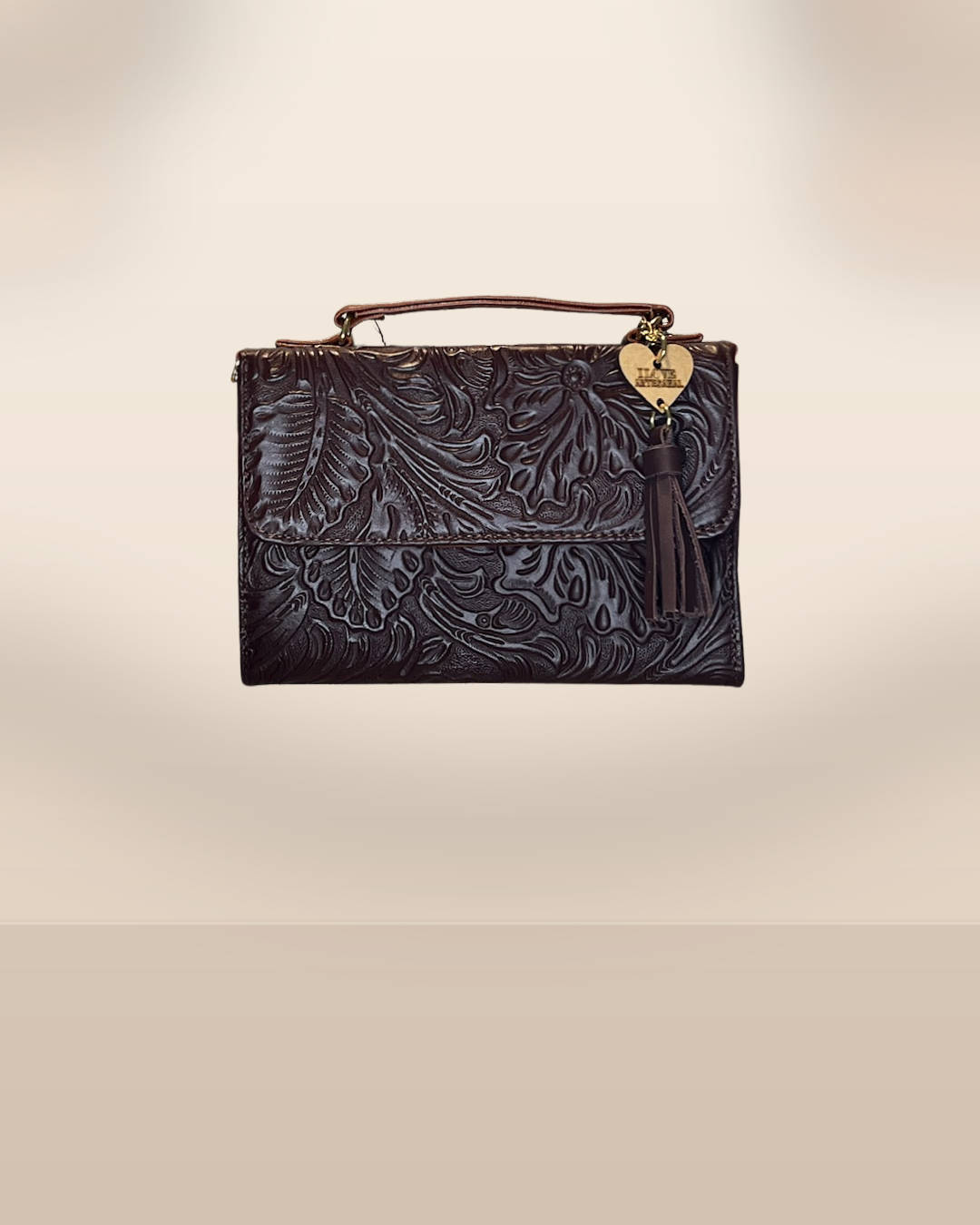 Tooled Leather Crossbody & Clutch Bag