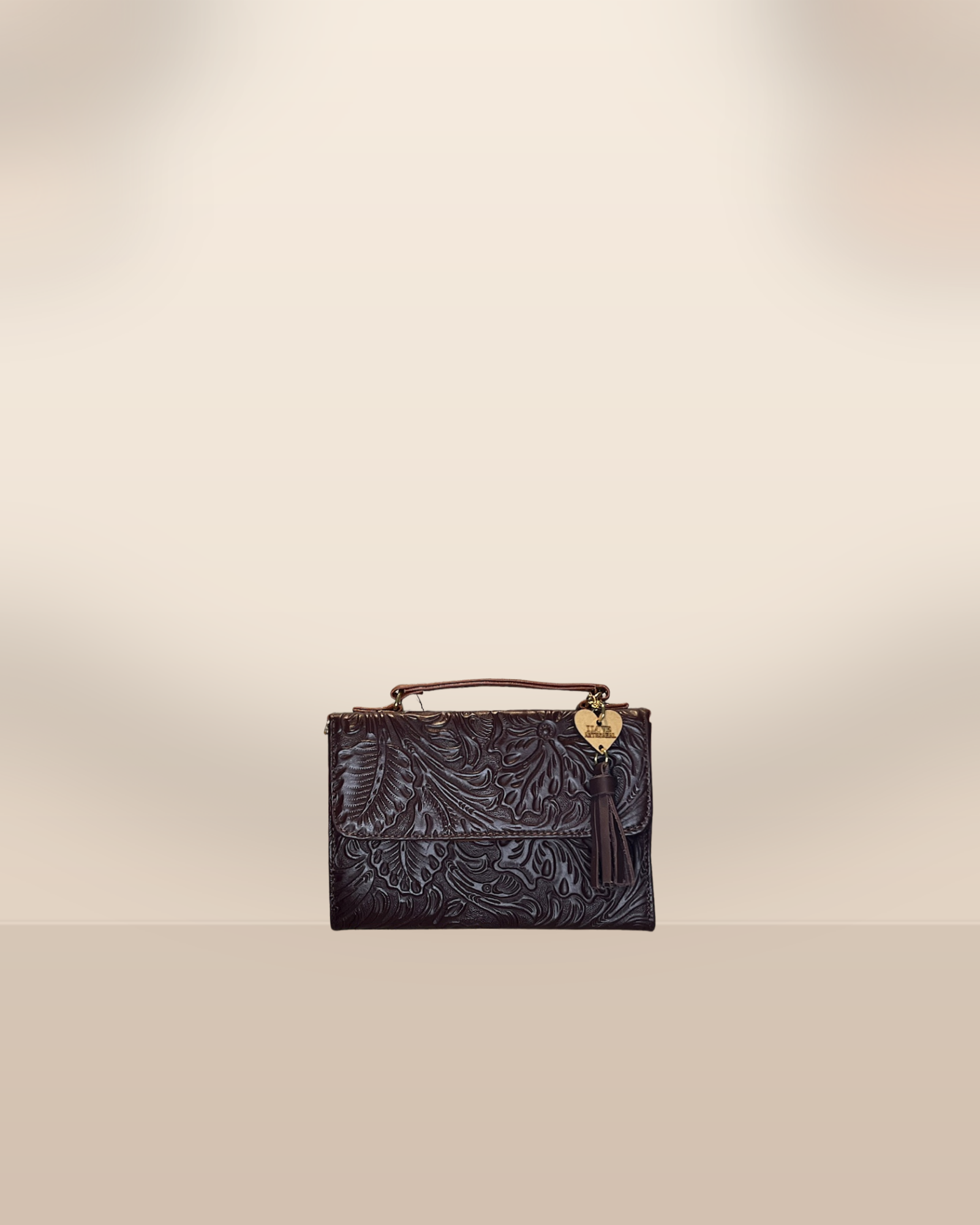 Tooled Leather Crossbody & Clutch Bag