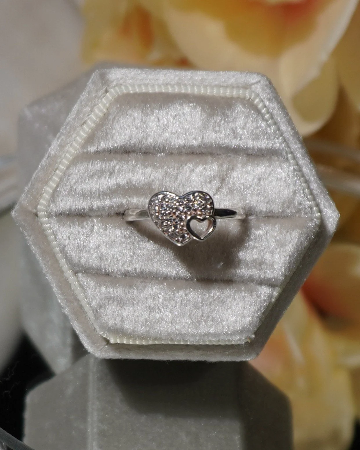 Pavé Heart Ring