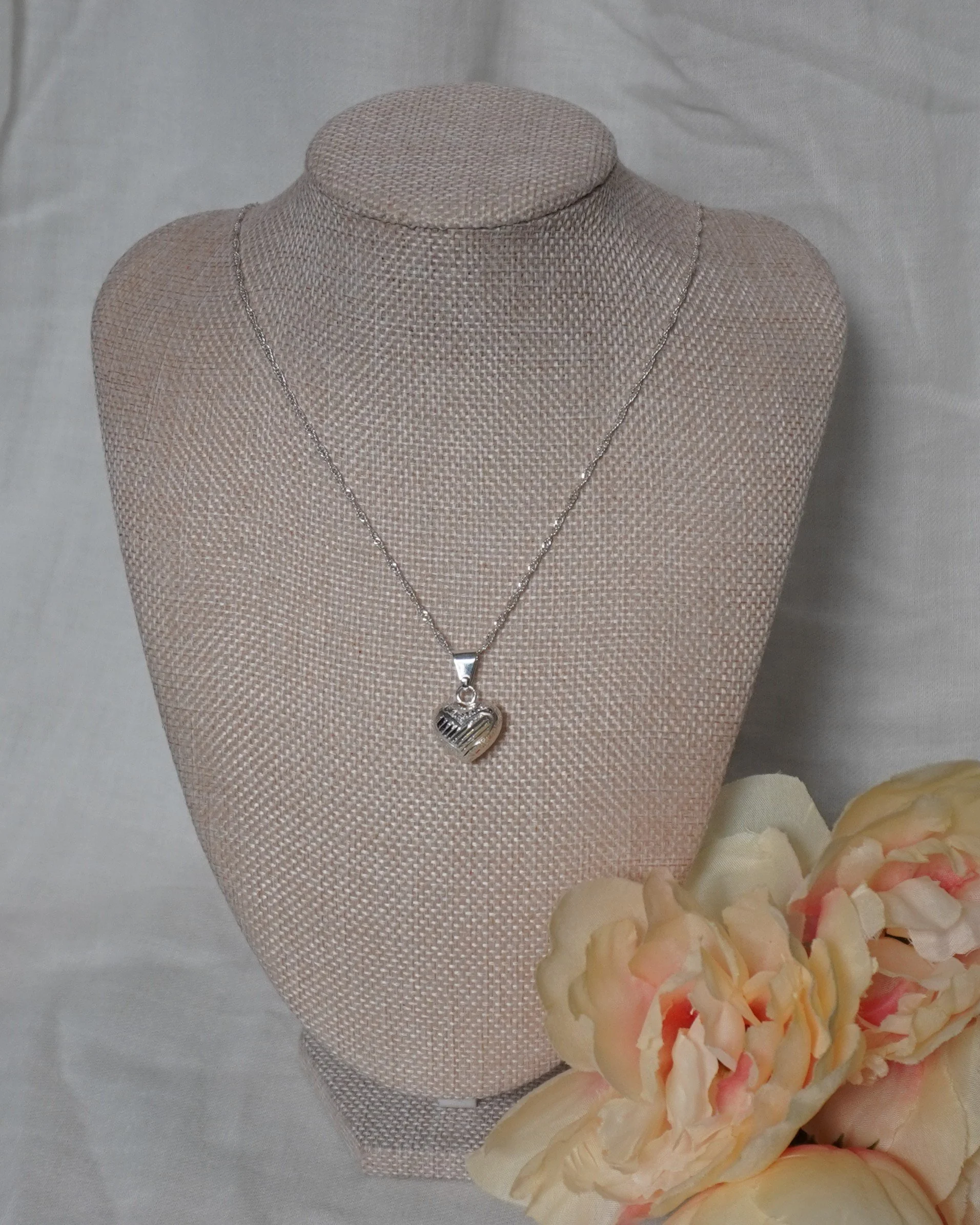 Sterling Heart Pendant Necklace