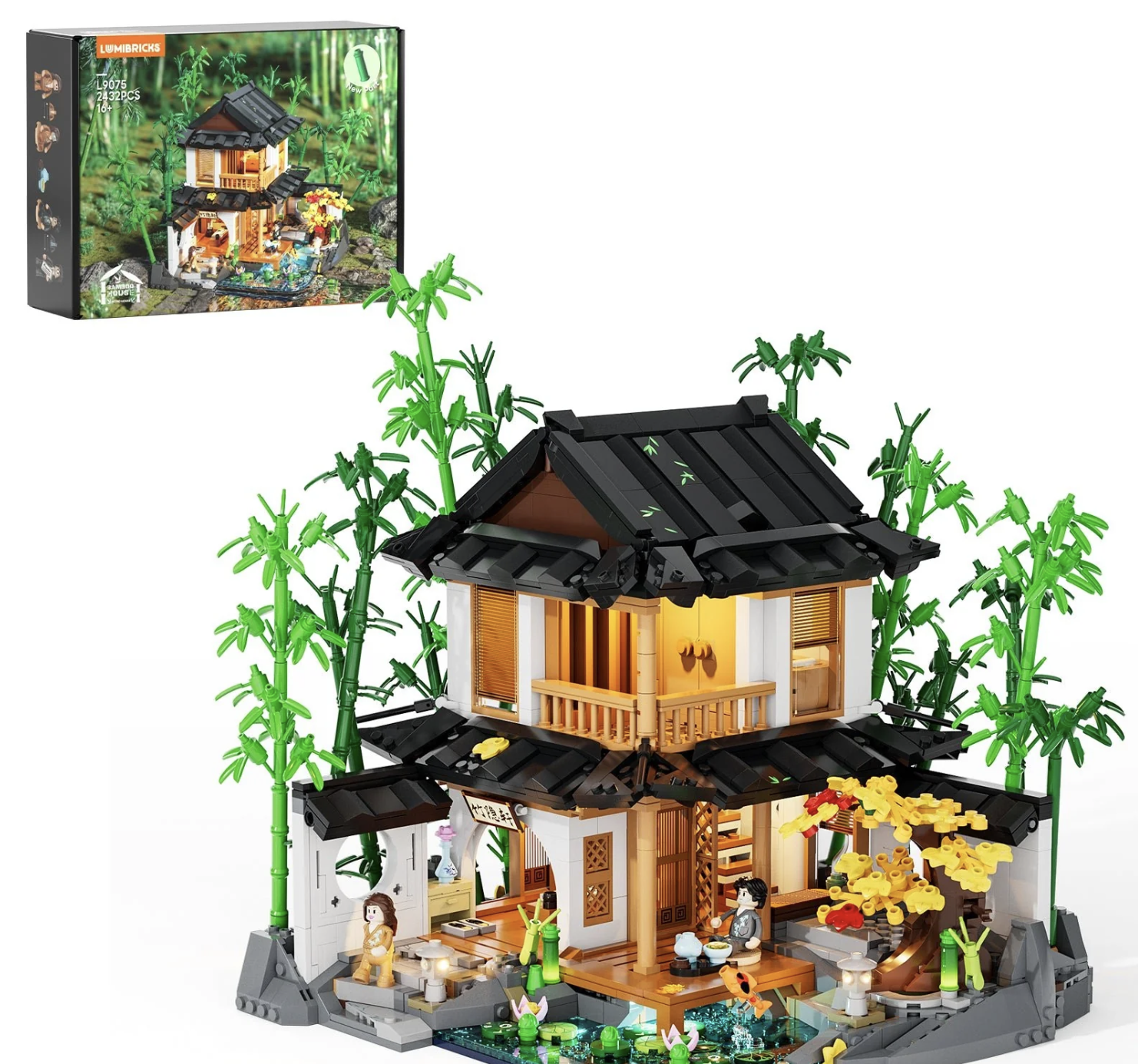Lumibricks Bamboo House: 2432 Pieces