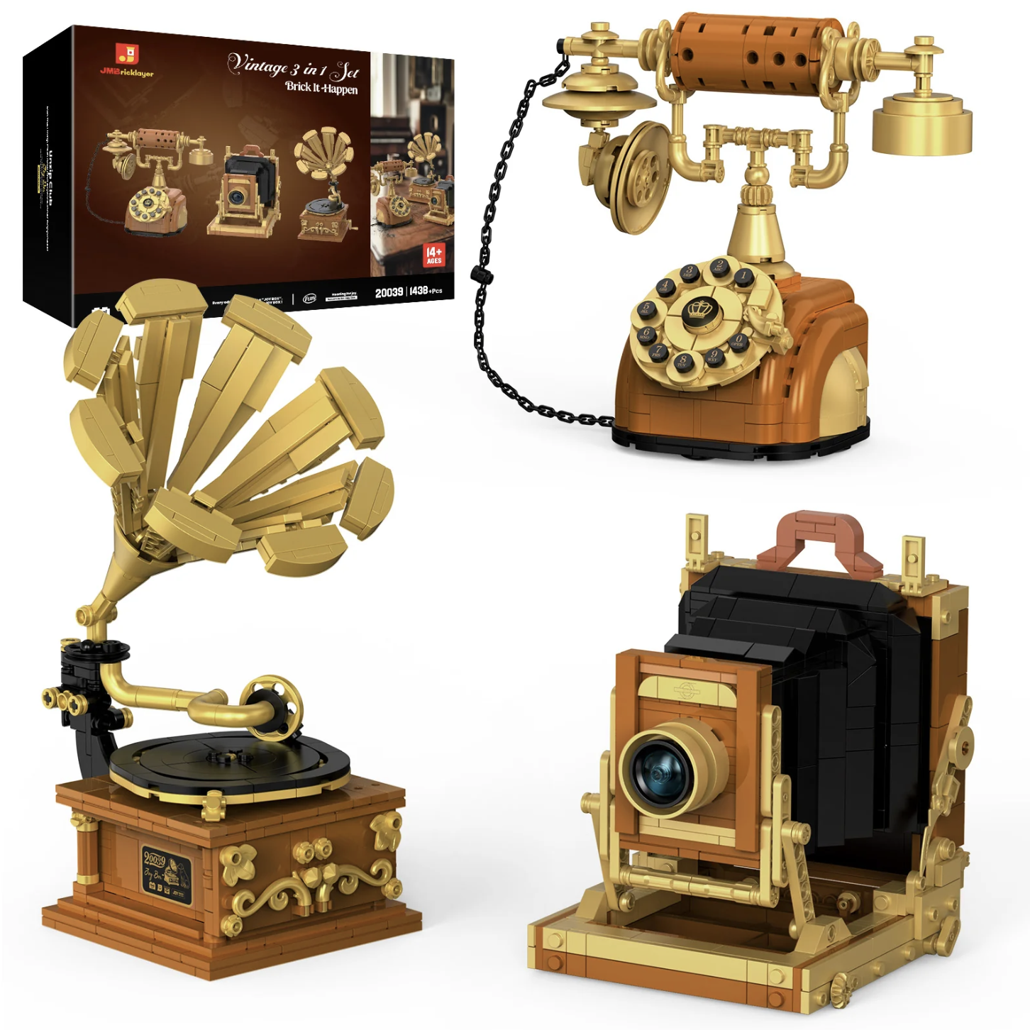 JM Bricklayer Vintage Set: 1438 Pieces