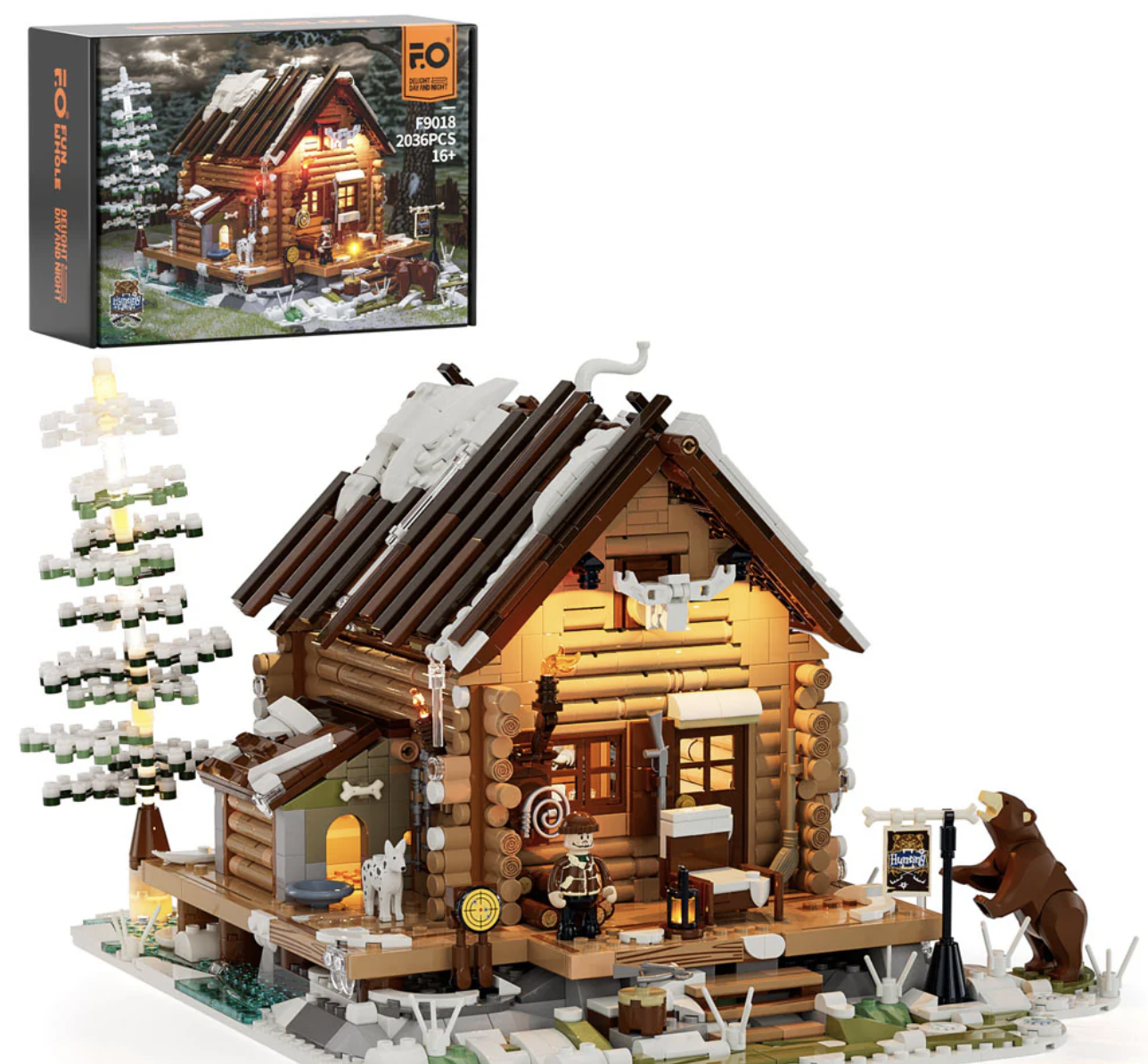 Funwhole Hunting Cabin: 2036 Pieces