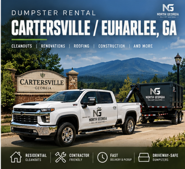 Dumpster Rental in Cartersville/Euharlee, GA 