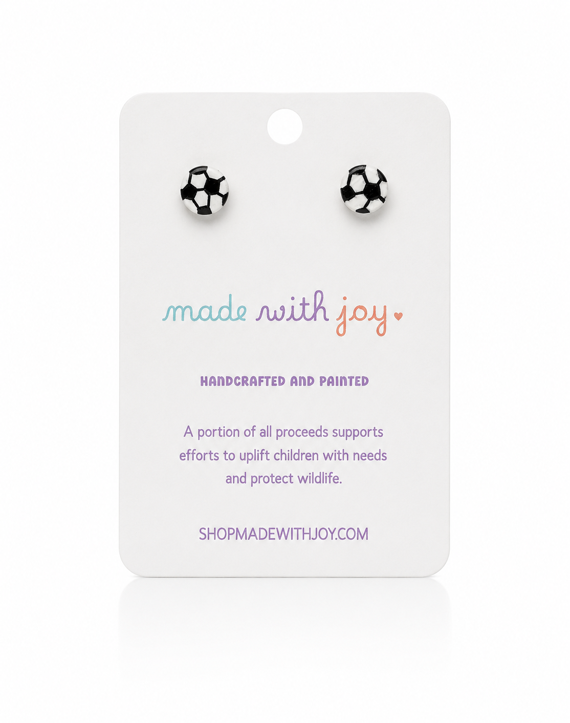Soccer Stud Earrings