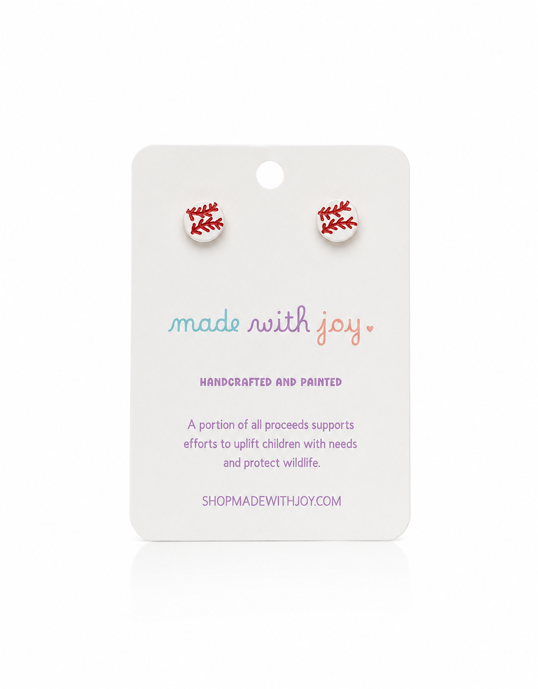 Baseball Stud Earrings