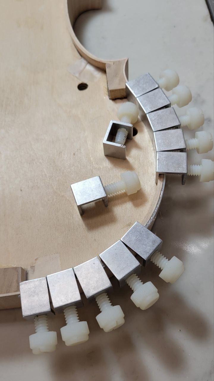 Violin Lining Clamp Set