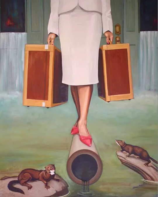 “Departure” 2010 oil on canvas 48”x 40” NFS