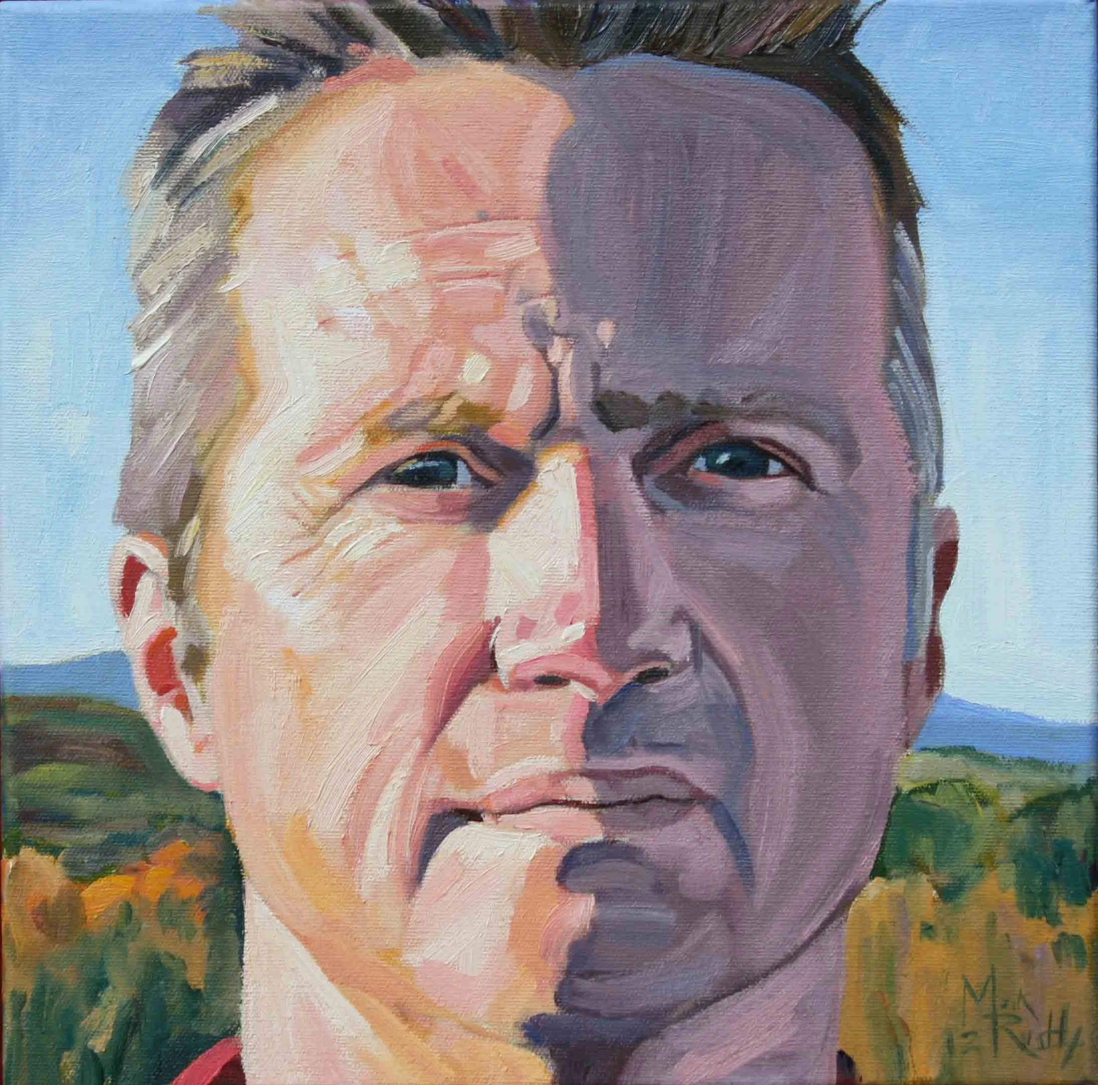 “Self Portrait” 2012 oil on canvas 12”x12”