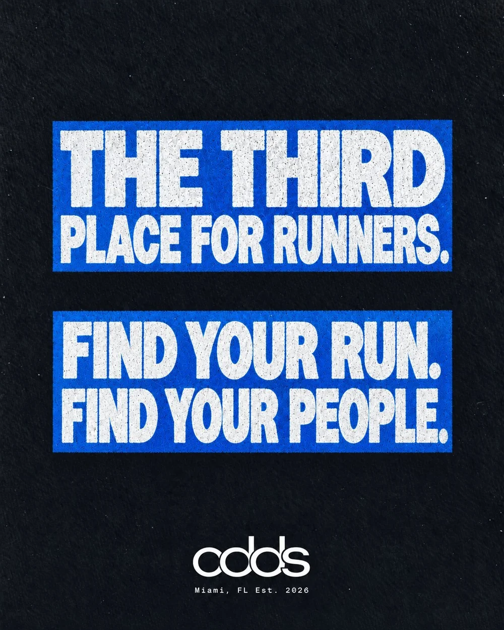 The third place for runners