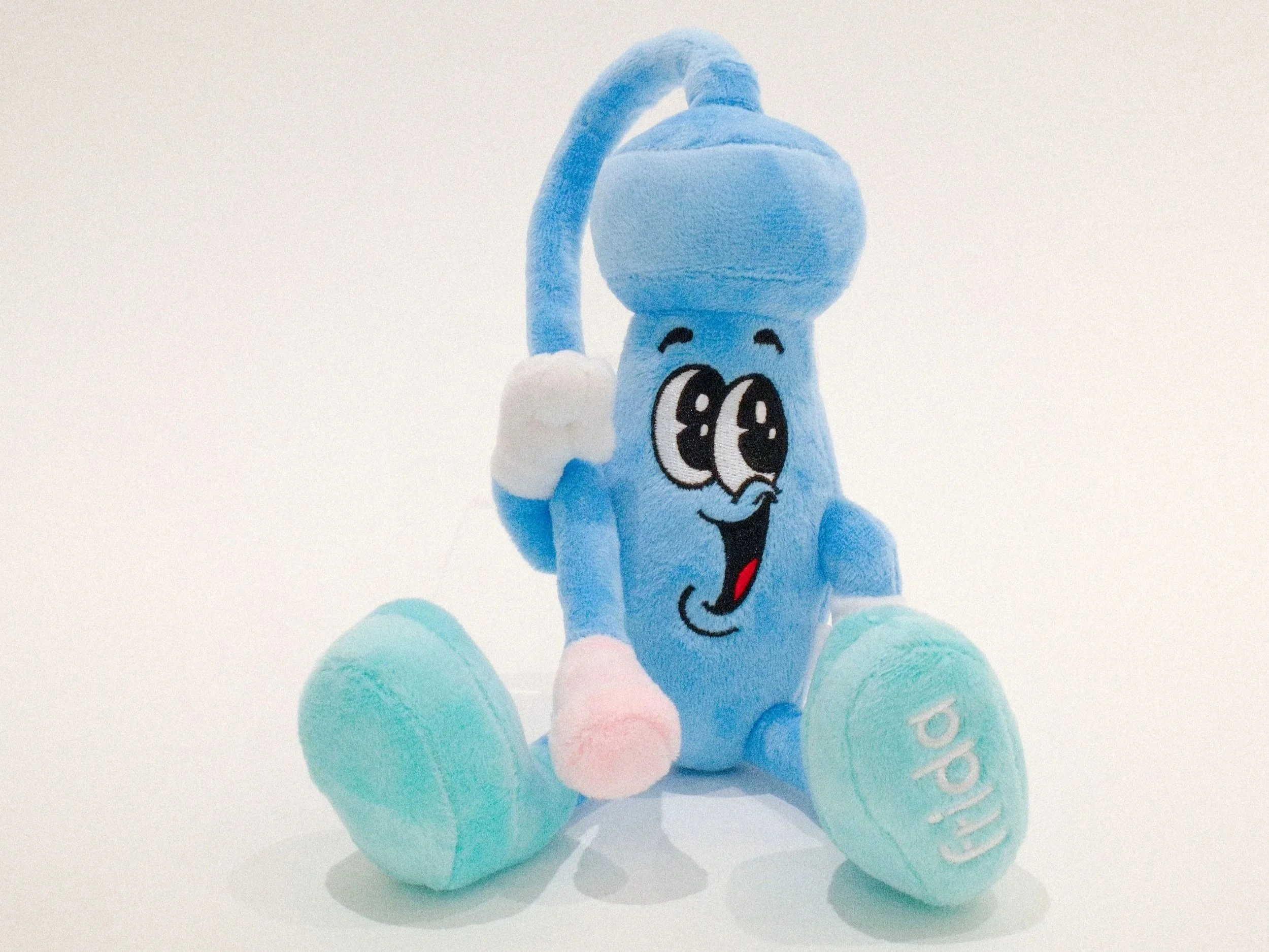 custom plush toy developed based on illustration. Gifted to consumers, paid partners + employees.