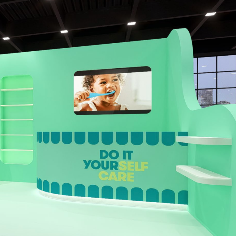 Conference booth - designed concept, prepped production-ready files, and locked in colors and specs with vendor.