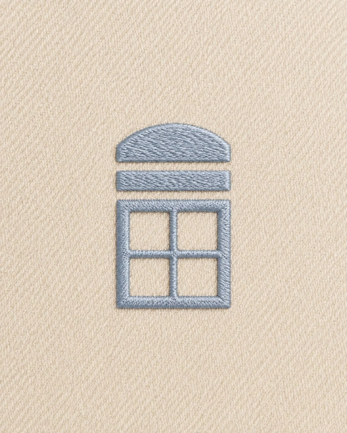Embroidered Siboney phonebooth mark