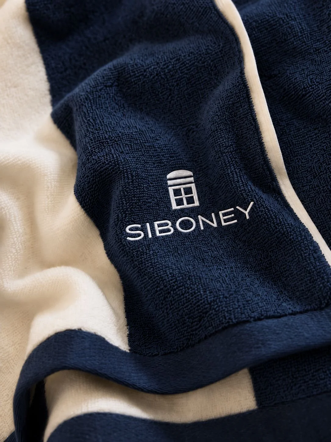 Embroidered Siboney towel