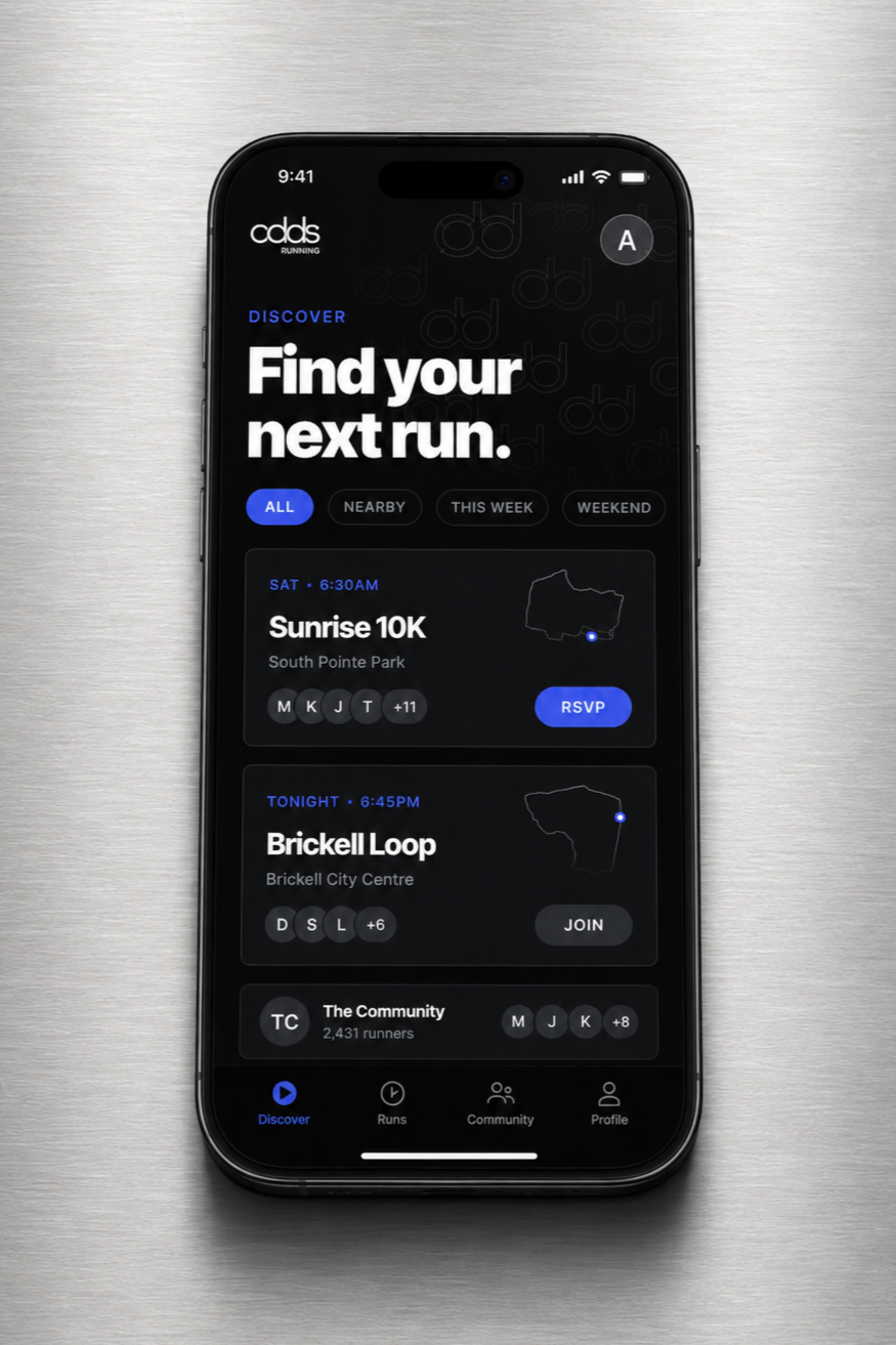 Odds Running app