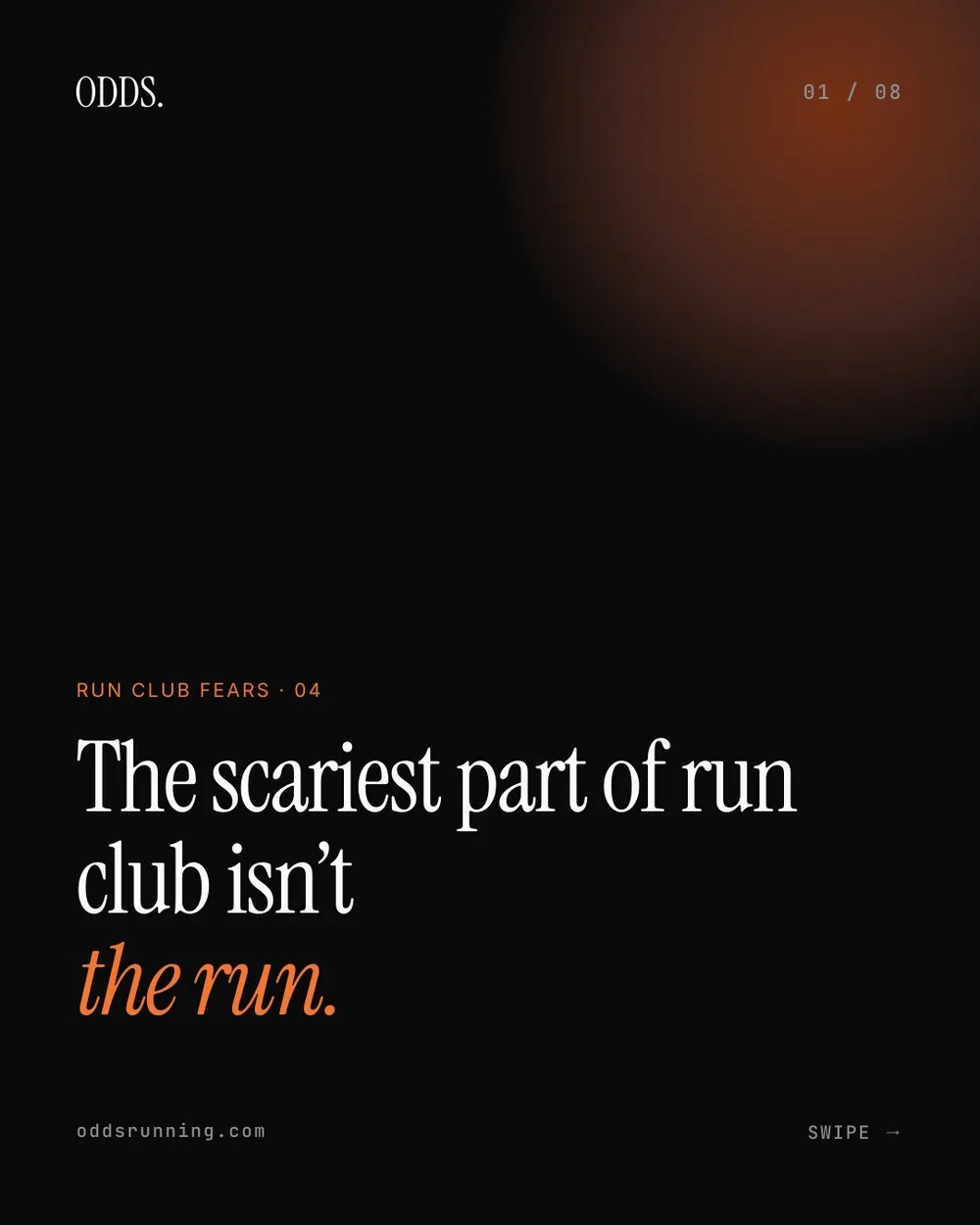 The scariest part of run club