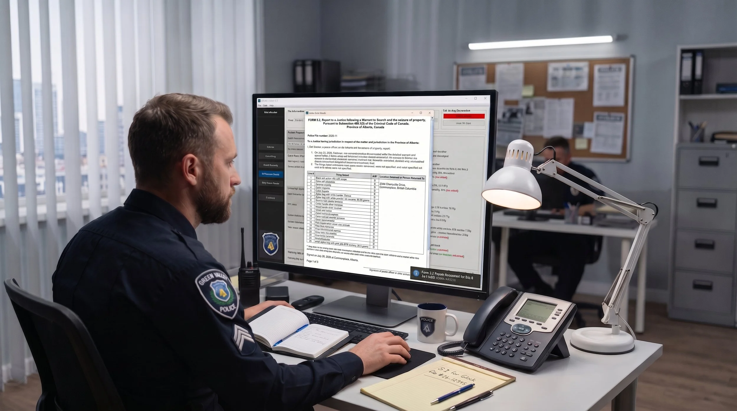 5.2 Reports & Drug Seizure Forms in seconds.  Reclaim hours of post-scene administrative time. Exhibit In-Sight creates tailored 5.2 Reports to a Justice forms and populates Drug Seizure & Disposition Reports instantly.
