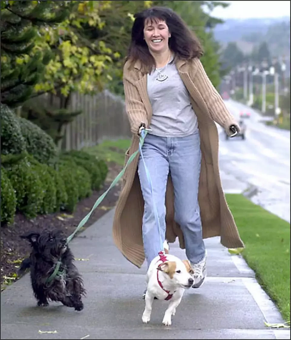 Mary Vincent dog walking- Seattle PI.webp