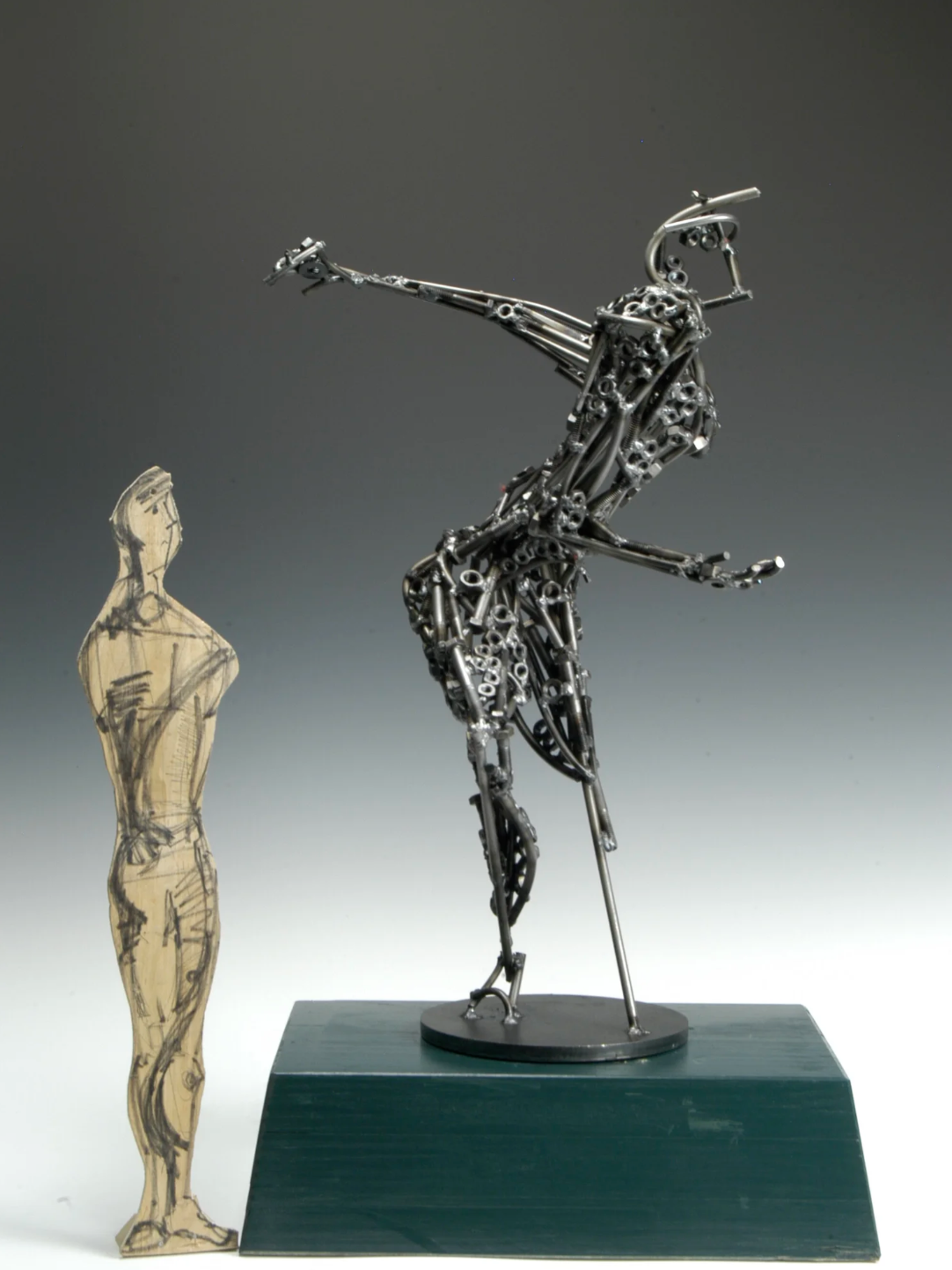 Maquette for Peg Leg Bates Sculpture // 2014

