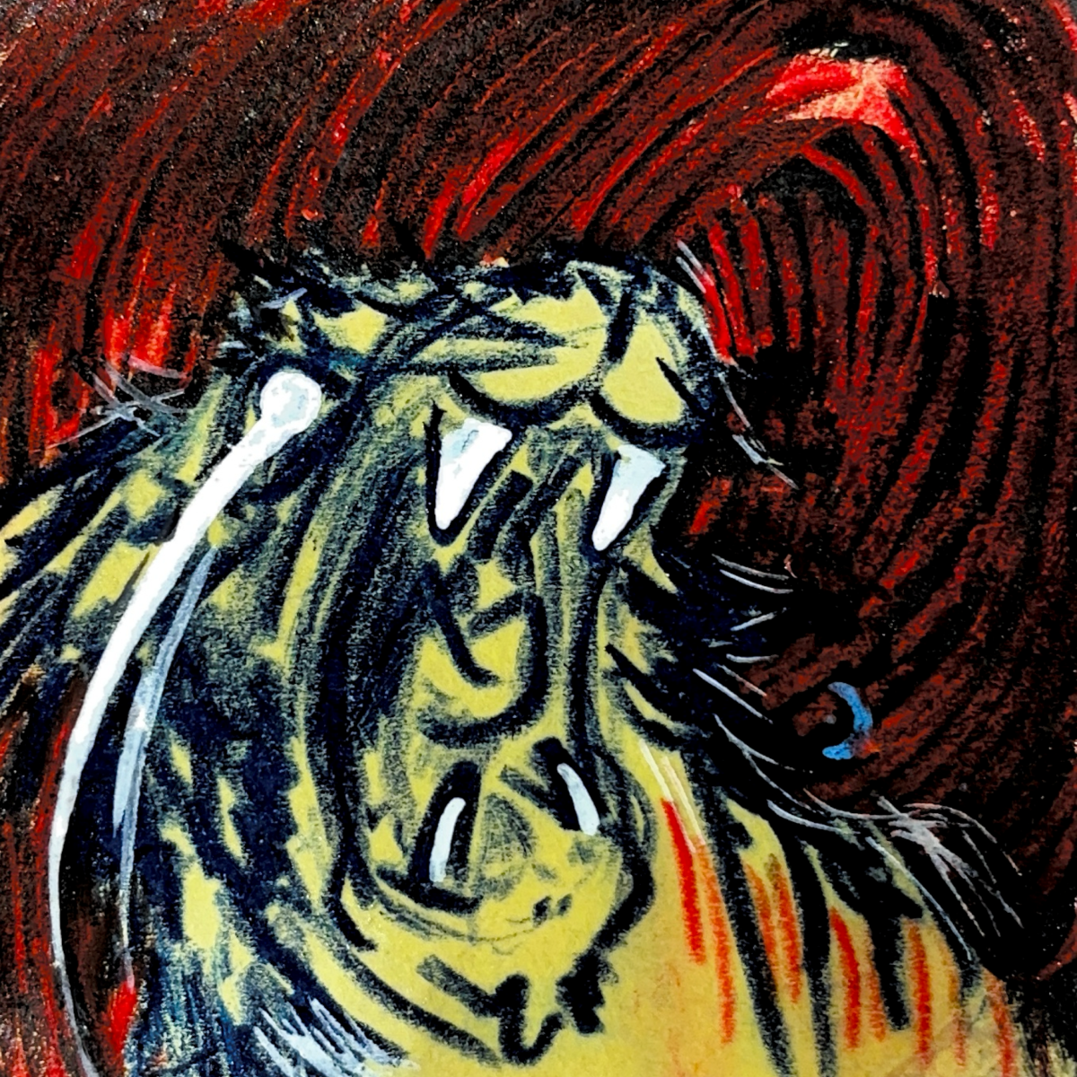 3"x3" - Wax Crayon/Acrylic Marker - 2026