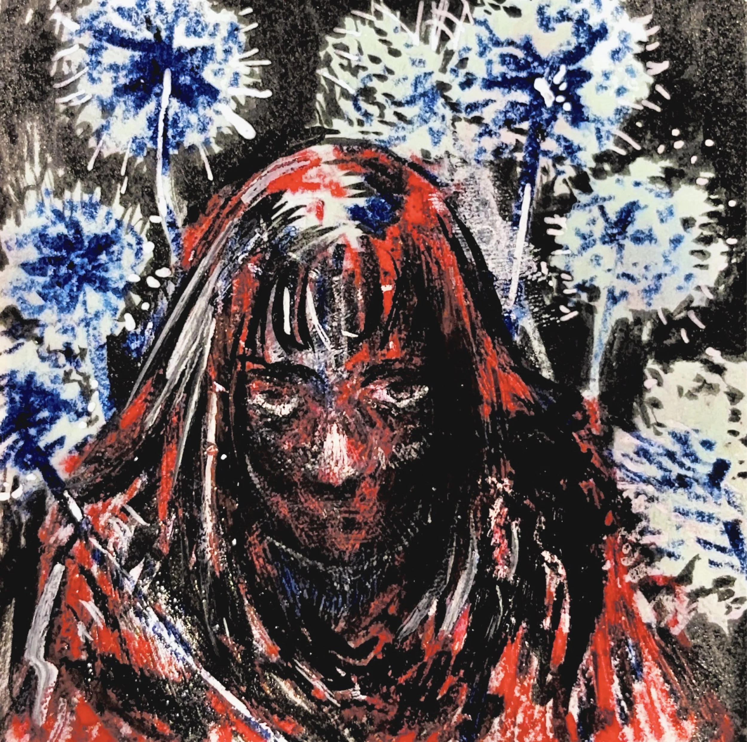3"x3" - Wax Crayon/Ink/Acrylic Marker - 2026