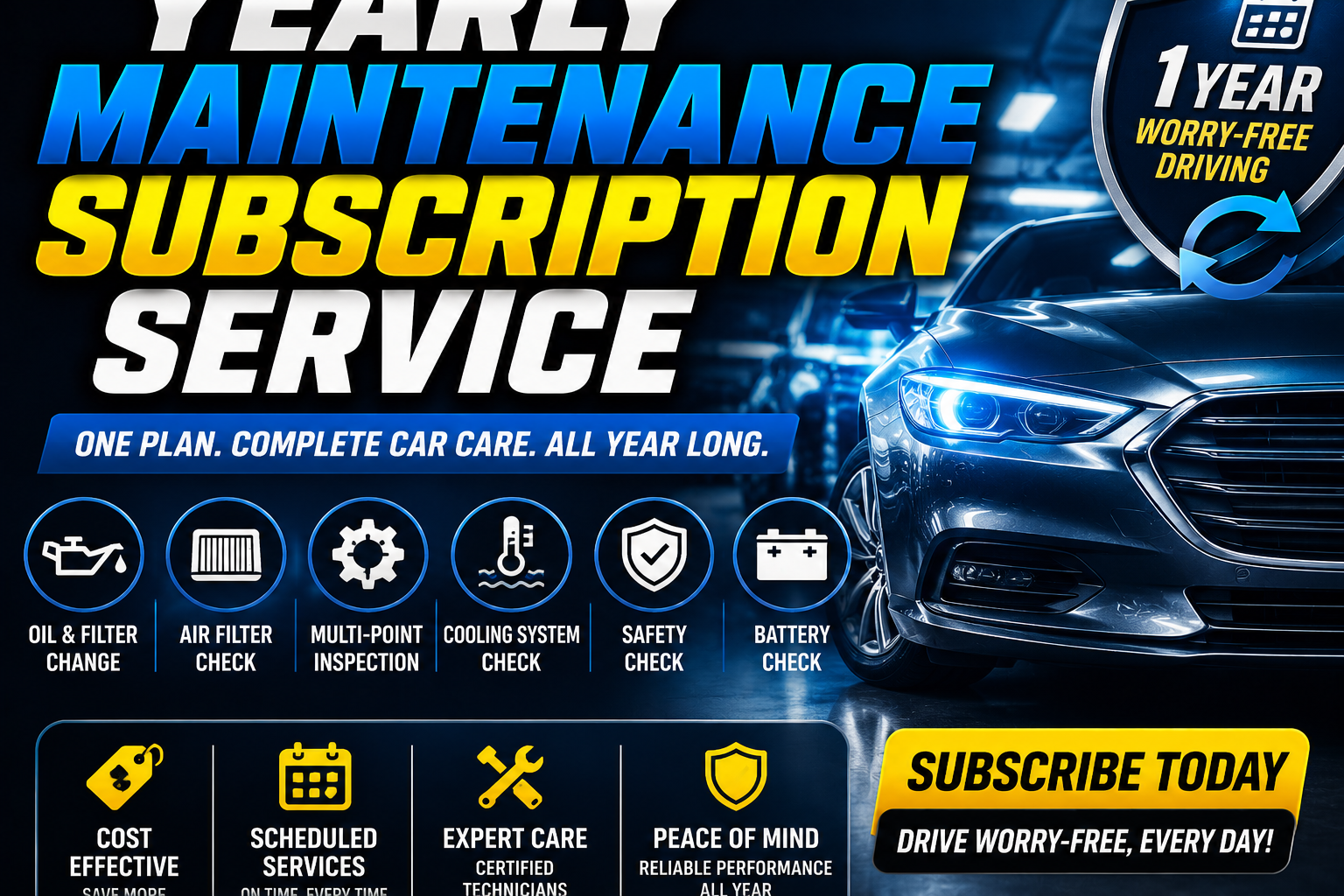 Yearly Maintenance Subscription (Gasoline Vehicles)