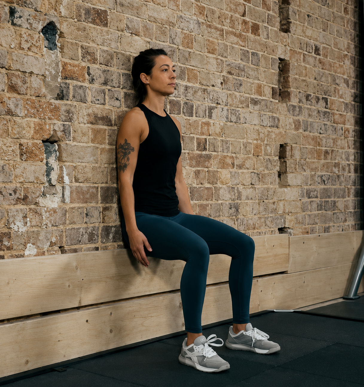 Wall sits help prevent lower body pickleball injuries such as jumper's knee, quadriceps sprains etc. by building strength and endurance in the quadriceps, glutes, and core
