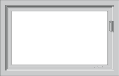 A Typical awing window with a view of a solid black screen.