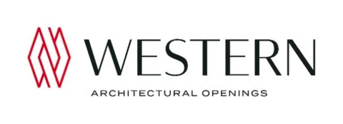 Western Architectural Openings logo featuring a red geometric design and black text.