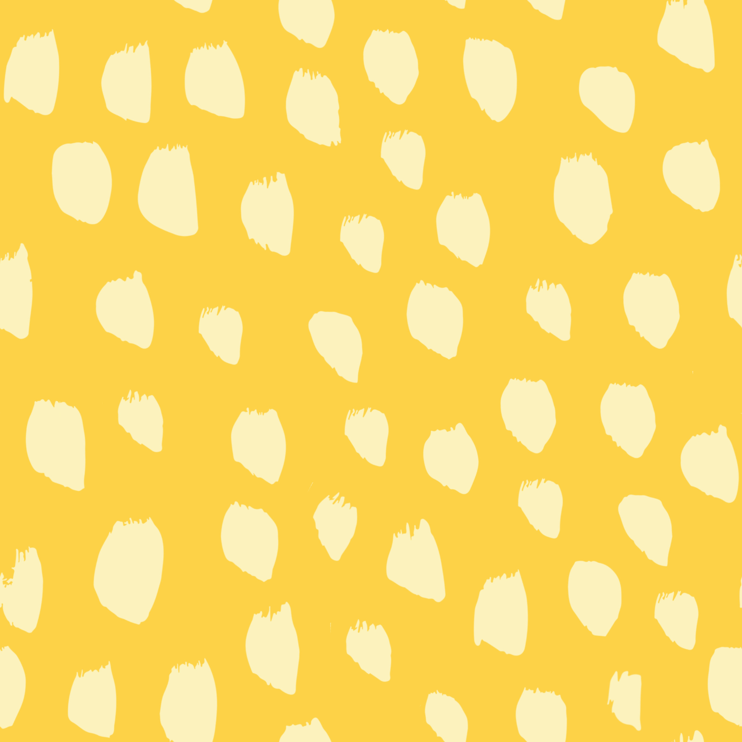 Yellow background with irregular cream-colored pattern resembling abstract spots.