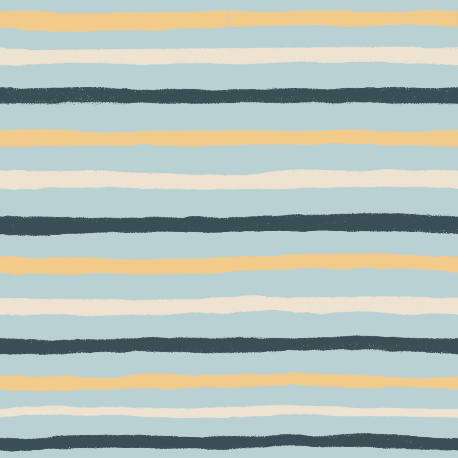 Abstract pattern of horizontal wavy stripes in pastel and dark colors.