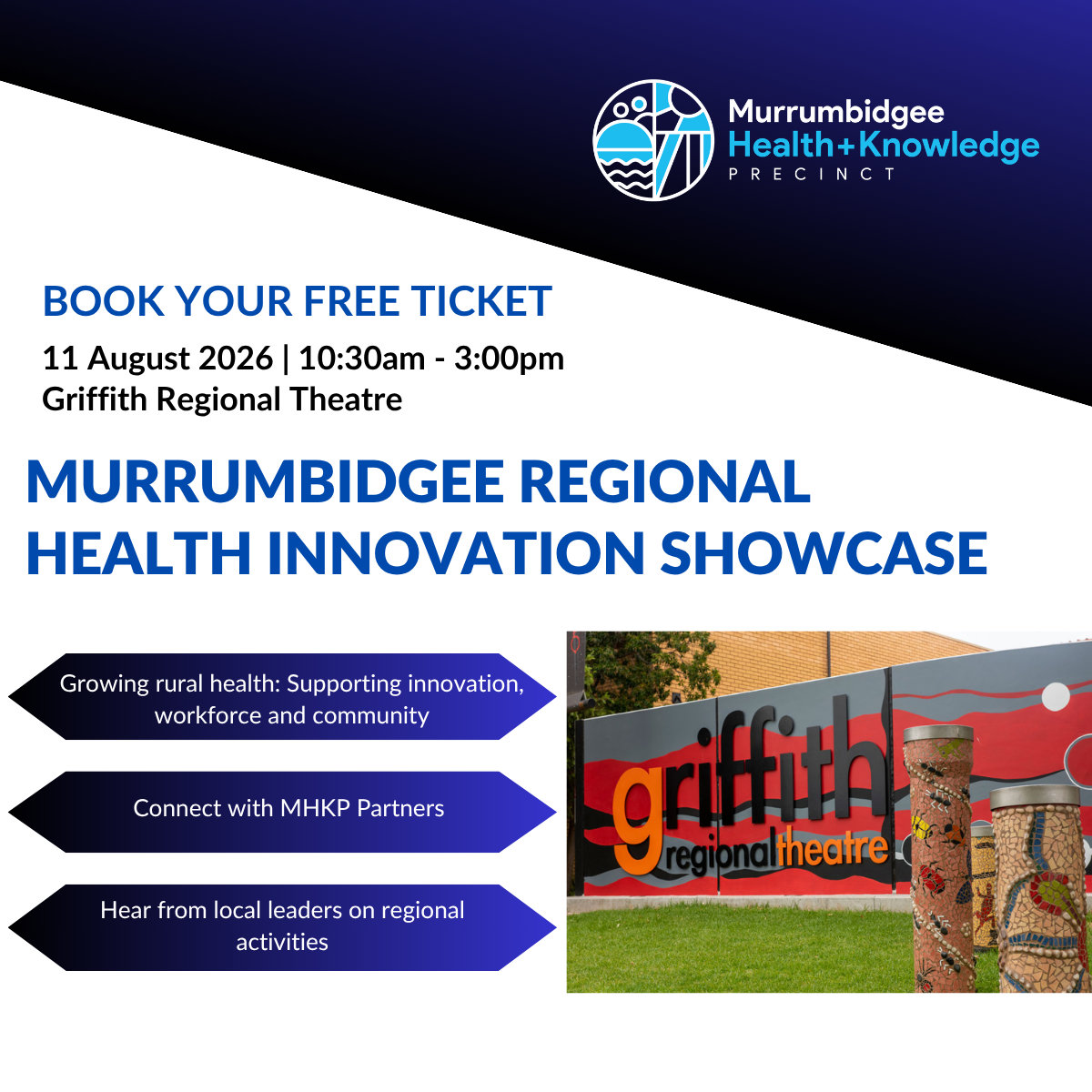 Register for the 2026 Murrumbidgee Regional Health Innovation Showcase in Griffith 