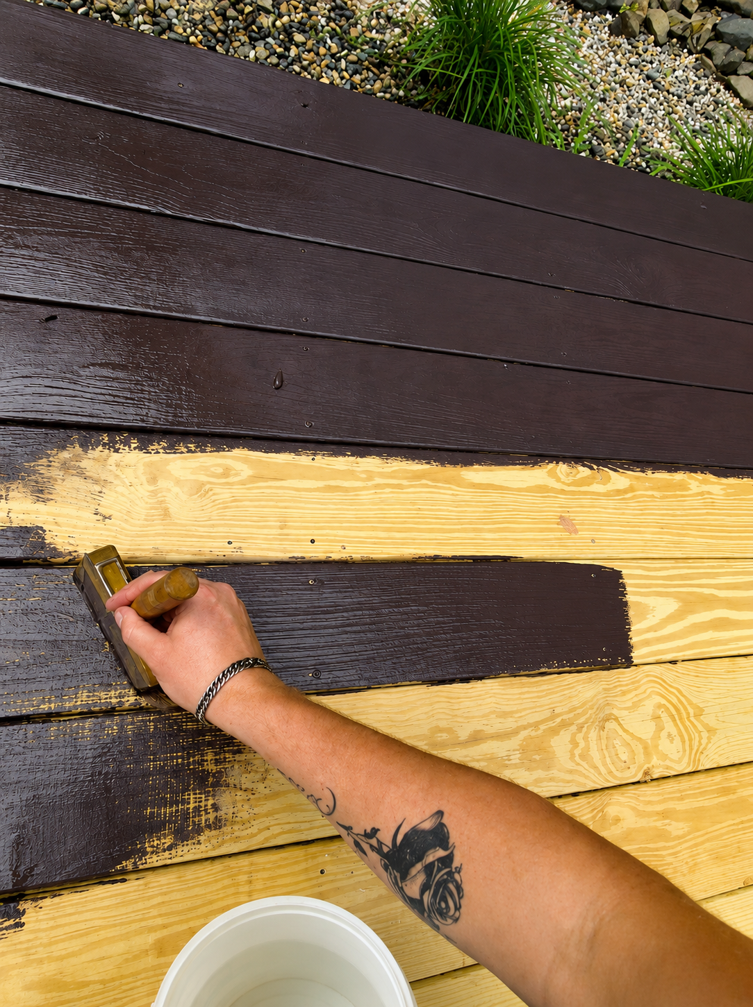Staining & Sanding
