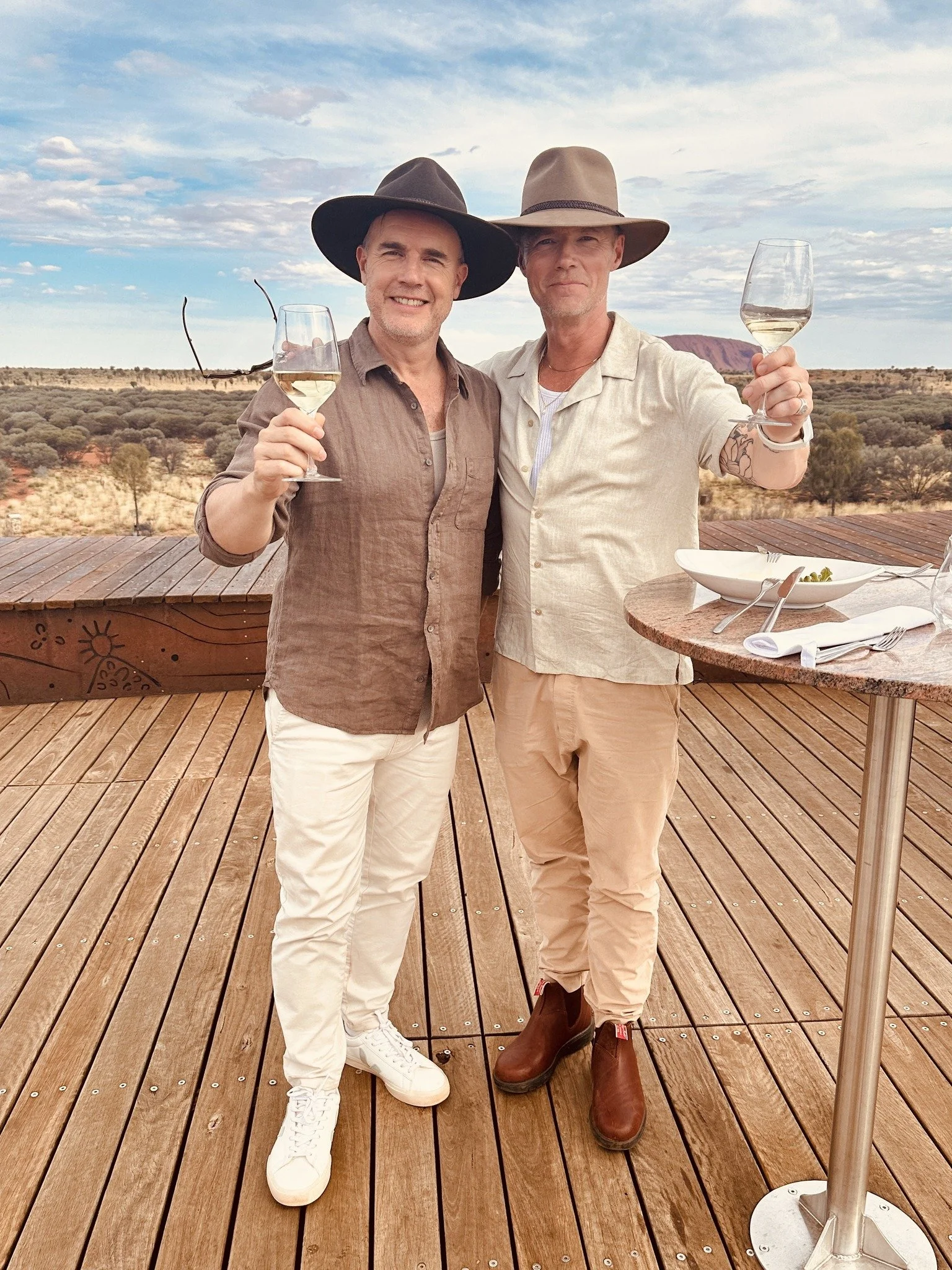 Ronan Keating and Gary Barlow for ITVs Food and Wine Tour of Australia 
