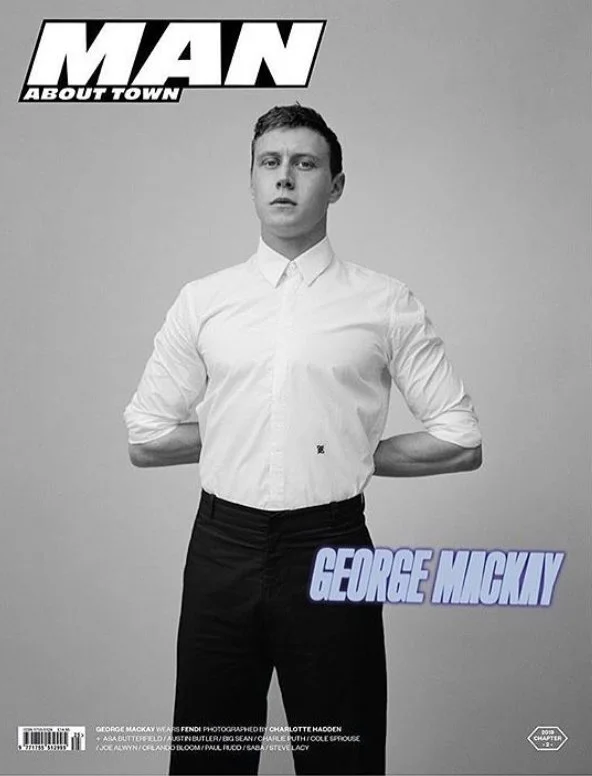 MAN About TOWN (UK) Actor George Mackay. Grooming by Julie Cooper