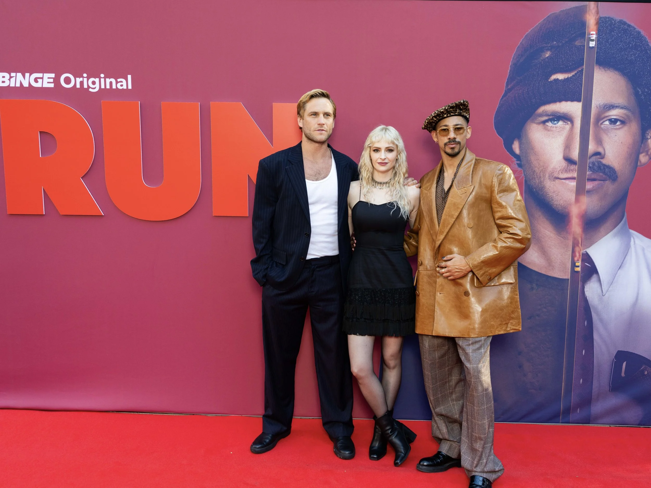 Ashleigh Cummings and Keiynan Lonsdale for the premier on RUN on Binge 